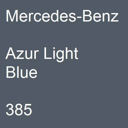 Mercedes-Benz, Azur Light Blue, 385.